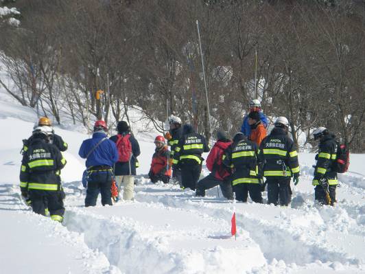 冬山遭難救助訓練1