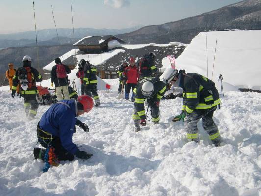 冬山遭難救助訓練2